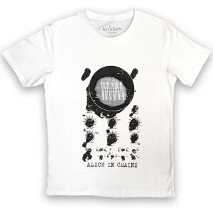 Alice In Chains White Oscilloscope Band Logo T-Shirt - T-Shirt Alice In Chains White Oscilloscope Band Logo T-Shirt - T-Shirt