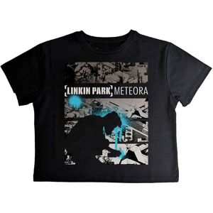 Linkin Park Meteora Crop Top - Noir - Small - Publicité Linkin Park Meteora Crop Top - Noir - Small - Publicité