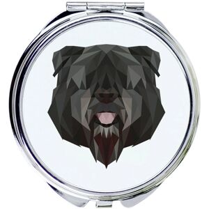 Art-Dog - Bouvier des Flandres Mirror - Geometryczny - 7 cm Art-Dog - Bouvier des Flandres Mirror - Geometryczny - 7 cm