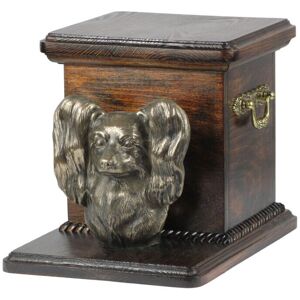 Art-Dog - Continental Spaniel - Madera de abedul - Busto de perro - Urna para perros Art-Dog - Continental Spaniel - Madera de abedul - Busto de perro - Urna para perros