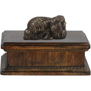 Art-Dog - Pekines Urn - Madera - Estatua - Urn Art-Dog - Pekines Urn - Madera - Estatua - Urn