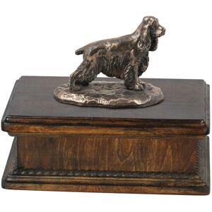 Art-Dog - Cocker Spaniel Inglés - Madera - Estatua en tapa - Dog Urn Art-Dog - Cocker Spaniel Inglés - Madera - Estatua en tapa - Dog Urn