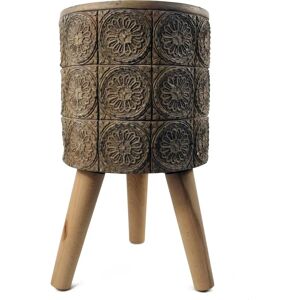 Zandi Flowers Fibreglass Composite Large Planter - Rustic Zandi Flowers Fibreglass Composite Large Planter - Rustic