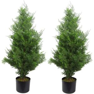 Brand Model - Cypress Topiary Tree - Artificial, 90cm, Green Brand Model - Cypress Topiary Tree - Artificial, 90cm, Green