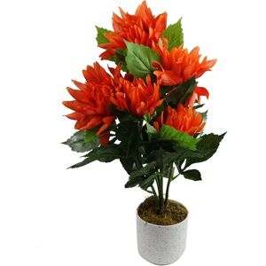 Leaf 55cm Artificial Red Dahlia Pinnata Plant - Artificial Flowers Leaf 55cm Artificial Red Dahlia Pinnata Plant - Artificial Flowers