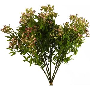 Leaf Leaf Pack Of 6 Pink 55cm Plastic Artificial Foliage Stems - Artificial Foliage Leaf Leaf Pack Of 6 Pink 55cm Plastic Artificial Foliage Stems - Artificial Foliage