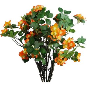 Leaf Artificial Flowers For Arrangement - 6 X 60cm - Orange Leaf Artificial Flowers For Arrangement - 6 X 60cm - Orange
