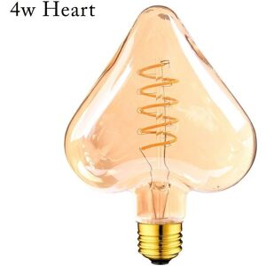 Ledsone 3 Pack Led Soft Light Heart E27 4w Filament Glass Retro Warm White - LED Light Bulb Ledsone 3 Pack Led Soft Light Heart E27 4w Filament Glass Retro Warm White - LED Light Bulb