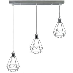 Ledsone Chrome Vintage Industrial Pendant Light - Pendant Light Ledsone Chrome Vintage Industrial Pendant Light - Pendant Light