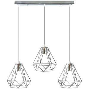 Ledsone Chrome 3-Head Pendant Light - Industrial Ceiling Lamp Ledsone Chrome 3-Head Pendant Light - Industrial Ceiling Lamp