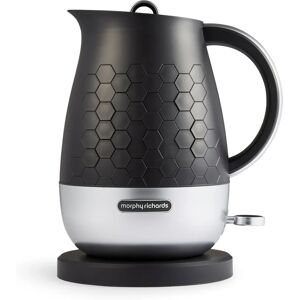 Morphy Richards Cassini 1.7L Jug Kettle - Moonless Night Black & Silver Morphy Richards Cassini 1.7L Jug Kettle - Moonless Night Black & Silver