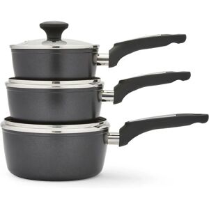 Morphy Richards Black Forged Aluminium Pan Set - Cookware Set Morphy Richards Black Forged Aluminium Pan Set - Cookware Set