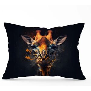 WRT Ltd - Golden Giraffe Face Splashart - 33x48 cm - Cushions WRT Ltd - Golden Giraffe Face Splashart - 33x48 cm - Cushions