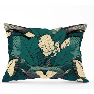 WRT Ltd - Green Beige Tropical Leaves - Tropical Leaves - 33x48 cm - Cushion WRT Ltd - Green Beige Tropical Leaves - Tropical Leaves - 33x48 cm - Cushion