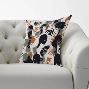 WRT Ltd - Abstract Silhouette - Grey Brown - Cushion WRT Ltd - Abstract Silhouette - Grey Brown - Cushion