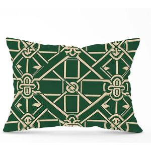 WRT Ltd - Green Lattice Cushions - Green - Cushions WRT Ltd - Green Lattice Cushions - Green - Cushions