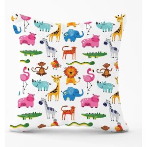WRT Ltd - Hand Drawn Cartoon Animals - Outdoor Cushion WRT Ltd - Hand Drawn Cartoon Animals - Outdoor Cushion