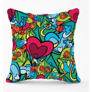 WRT Ltd - Hippie Psychedelic Pattern - Outdoor Cushion WRT Ltd - Hippie Psychedelic Pattern - Outdoor Cushion