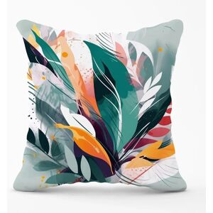 WRT Ltd - Abstract Feather Leaves - Coloured - 45x45cm - Outdoor cushion WRT Ltd - Abstract Feather Leaves - Coloured - 45x45cm - Outdoor cushion