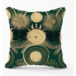 WRT Ltd - Green Moon and Sun Abstract Pattern - Outdoor Cushion WRT Ltd - Green Moon and Sun Abstract Pattern - Outdoor Cushion