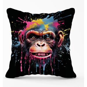 WRT Ltd - Monkey Face - Multicolour - Outdoor Cushion WRT Ltd - Monkey Face - Multicolour - Outdoor Cushion