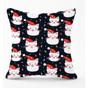 WRT Ltd - Cute Cats Wearing Santa Hats - Outdoor Cushion WRT Ltd - Cute Cats Wearing Santa Hats - Outdoor Cushion