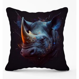 WRT Ltd Rhino Face Splashart - 60cm x 60cm - Cushion WRT Ltd Rhino Face Splashart - 60cm x 60cm - Cushion