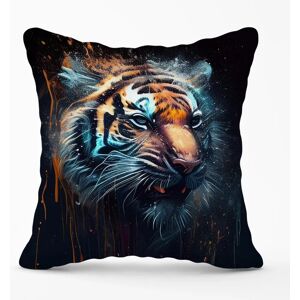 WRT Ltd - Tiger Face Splashart - 60x60 cm - Outdoor Cushion WRT Ltd - Tiger Face Splashart - 60x60 cm - Outdoor Cushion