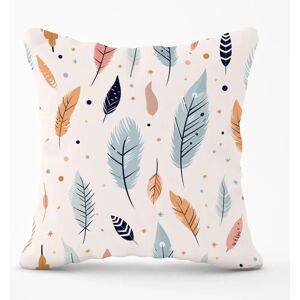 WRT Ltd - Pastel Feather Pattern - 60x60 cm - Water-resistant - Cushion WRT Ltd - Pastel Feather Pattern - 60x60 cm - Water-resistant - Cushion