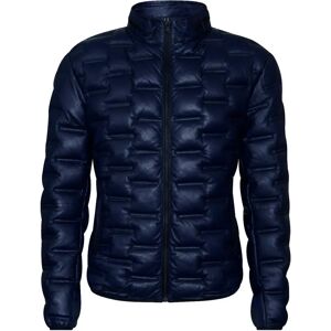 Infinity Leather Navy Blue Quilted Puffer Leather Jacket - Leather Puffer Jacket Infinity Leather Navy Blue Quilted Puffer Leather Jacket - Leather Puffer Jacket