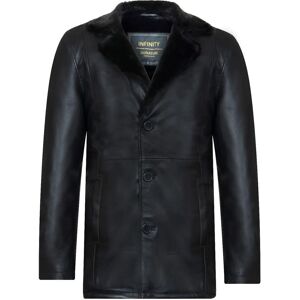 Infinity Leather Heren Reefer Leren Jas - Zwart, Klassiek, Zacht, Italiaans Leder - 2XL Infinity Leather Heren Reefer Leren Jas - Zwart, Klassiek, Zacht, Italiaans Leder - 2XL