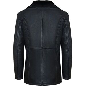 Infinity Leather Heren Reefer Lederenjas Zwart - Klassieke Zachte Italiaanse Blazer Infinity Leather Heren Reefer Lederenjas Zwart - Klassieke Zachte Italiaanse Blazer