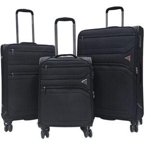 Snowball Black Lightweight 8-Wheel Luggage Set - Suitcases & Laptop Bag Snowball Black Lightweight 8-Wheel Luggage Set - Suitcases & Laptop Bag