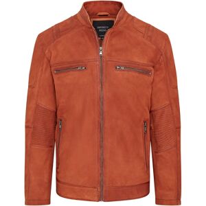 Infinity Leather Mens Buff Tan Leather Cafe Racer Biker Jacket - 2XL Infinity Leather Mens Buff Tan Leather Cafe Racer Biker Jacket - 2XL