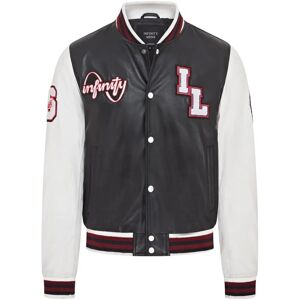 Infinity Leather Veste en Cuir pour Hommes Baseball Letterman - Noir - L - Veste - Publicité Infinity Leather Veste en Cuir pour Hommes Baseball Letterman - Noir - L - Veste - Publicité