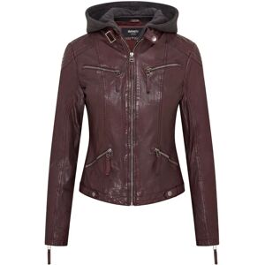Infinity Leather Bordeau Leer Dames Bikerjacke - 4XL Infinity Leather Bordeau Leer Dames Bikerjacke - 4XL