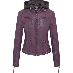 Infinity Leather Womens Purple Biker Jacket - Size 14 UK Infinity Leather Womens Purple Biker Jacket - Size 14 UK
