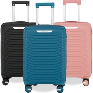 Infinity Luggage Blue Hard Shell Cabin Suitcase - Luggage Infinity Luggage Blue Hard Shell Cabin Suitcase - Luggage