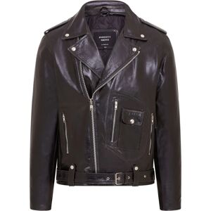 Infinity Leather Heren Retro Brando Gestikte Leren Motorjack - Motorstijl Infinity Leather Heren Retro Brando Gestikte Leren Motorjack - Motorstijl