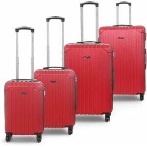 Infinity Leather Rode Handbagagekoffer - Veilig TSA-slot Infinity Leather Rode Handbagagekoffer - Veilig TSA-slot