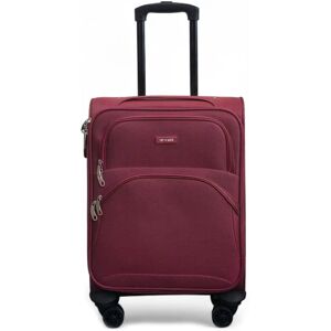 Infinity Luggage Burgundy Lightweight Cabin Suitcase - Travel Luggage Infinity Luggage Burgundy Lightweight Cabin Suitcase - Travel Luggage