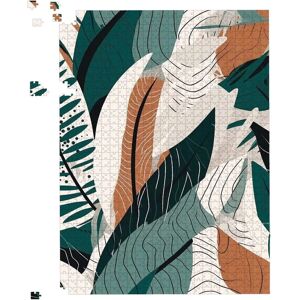 WRT Ltd - Autumn Tropical Leaves - Green Brown - Puzzle WRT Ltd - Autumn Tropical Leaves - Green Brown - Puzzle