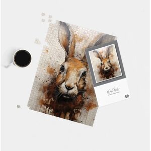 WRT Ltd - Watercolour Hare Face - 66x50 cm - Jigsaw Puzzle WRT Ltd - Watercolour Hare Face - 66x50 cm - Jigsaw Puzzle