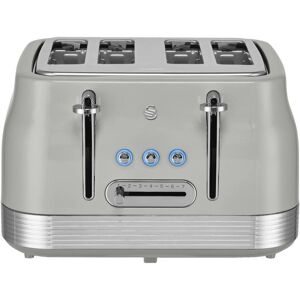 Swan Retro Revive Grey 4 Slice Toaster - Toaster Swan Retro Revive Grey 4 Slice Toaster - Toaster
