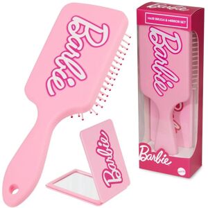 Barbie Detangle Hair Brush - Paddle Brush and Compact Mirror for Women, Teen Girls Barbie Detangle Hair Brush - Paddle Brush and Compact Mirror for Women, Teen Girls