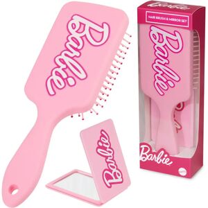 Barbie Detangle Hair Brush - Paddle Brush and Compact Mirror for Women, Teen Girls Barbie Detangle Hair Brush - Paddle Brush and Compact Mirror for Women, Teen Girls