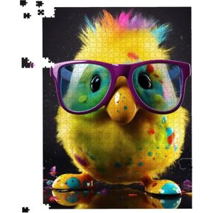 WRT Ltd - Funky Easter Chick With Glasses - Jigsaw Puzzle WRT Ltd - Funky Easter Chick With Glasses - Jigsaw Puzzle