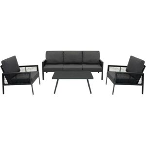 MONSTER SHOP Conjunto de Muebles de Jardín - Gris Antracita 4 Piezas Modernas MONSTER SHOP Conjunto de Muebles de Jardín - Gris Antracita 4 Piezas Modernas
