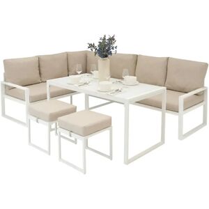 Ensemble de Canapé d’Extérieur MONSTER SHOP en Aluminium - 7 Pièces, Blanc - Publicité Ensemble de Canapé d’Extérieur MONSTER SHOP en Aluminium - 7 Pièces, Blanc - Publicité