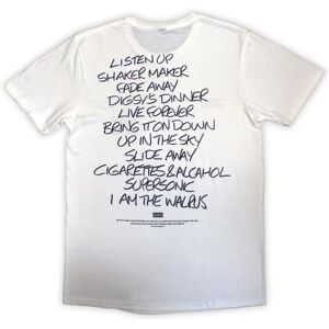 Oasis White T-Shirt - Definitely Maybe AAA Setlist - T-Shirt Oasis White T-Shirt - Definitely Maybe AAA Setlist - T-Shirt